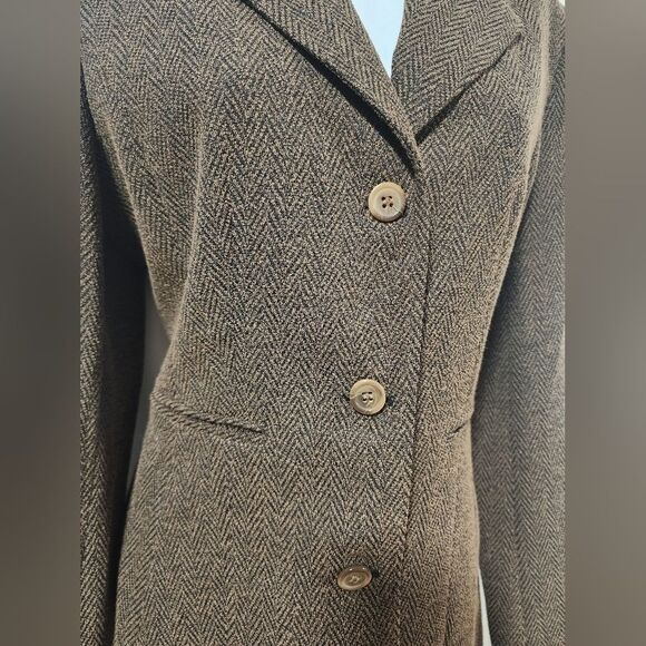 Paniz New York Women's Casual Brown Blazers Long Sleeve Lapel Open Front… - Picture 12 of 15